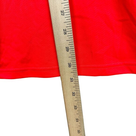 Nike Dri-Fit Shirt Men XL Mesh Performance Red Short Sleeve Running - Picture 9 of 11